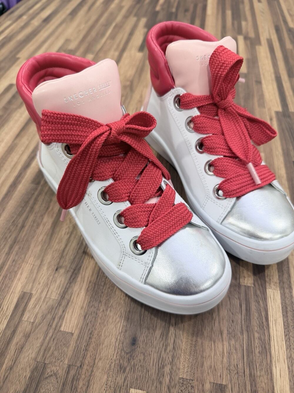 Skechers Street HI- Lites Block Poppers Sneakers, Size 6